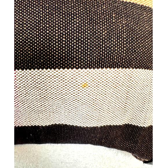 Vtg Burberry Nova Check Coated Canvas Backpack Purse Unisex  Burberry Vintage Nova Check Cloth Backpack with Black Leather Trim and Straps